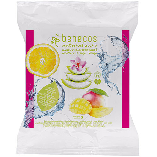 Benecos Facial Cleansing Wipes 25 Pack Organic Makeup